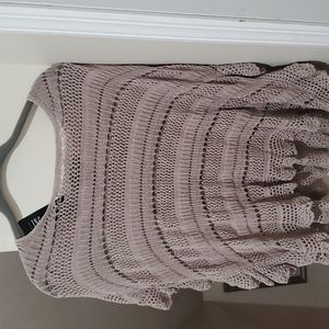 NWT INC small beige top/cape/blouse